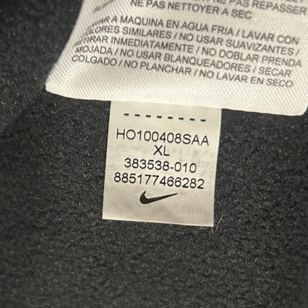 Nike Therma-FIT Hoodie Womens XL Black Full Zip Performance Jacket 383538-010